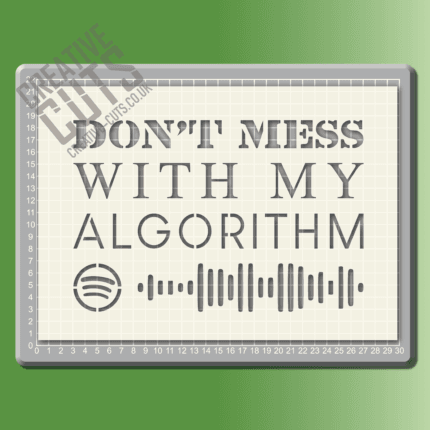 Non't mess with my algorithm stencil