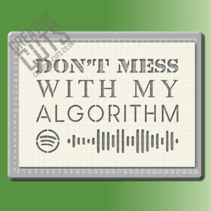 Non't mess with my algorithm stencil