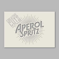aperol spritz stencil