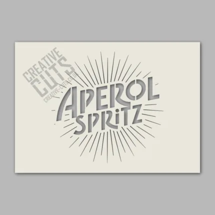 aperol spritz stencil