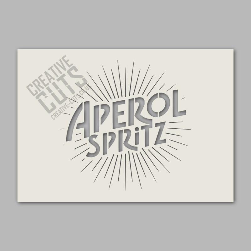 aperol spritz stencil
