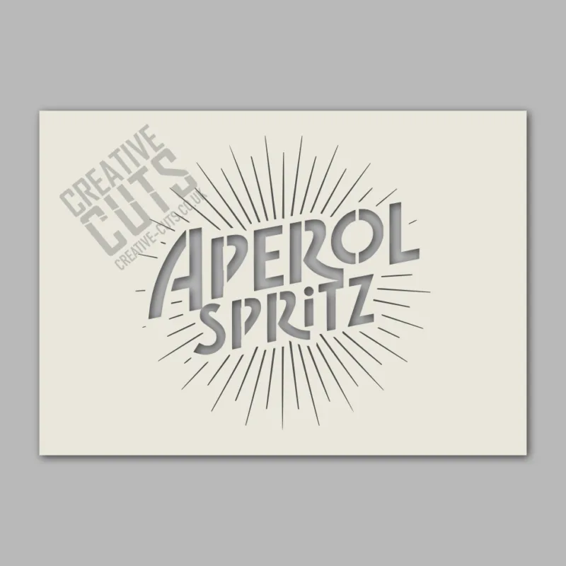 aperol spritz stencil