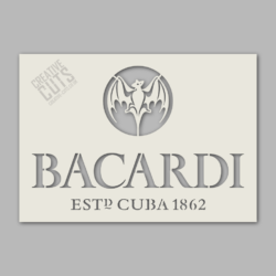 Bacardi Stencil Image
