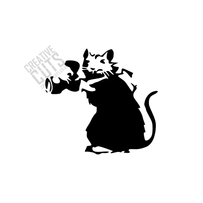 banksy paparazzi rat stencil