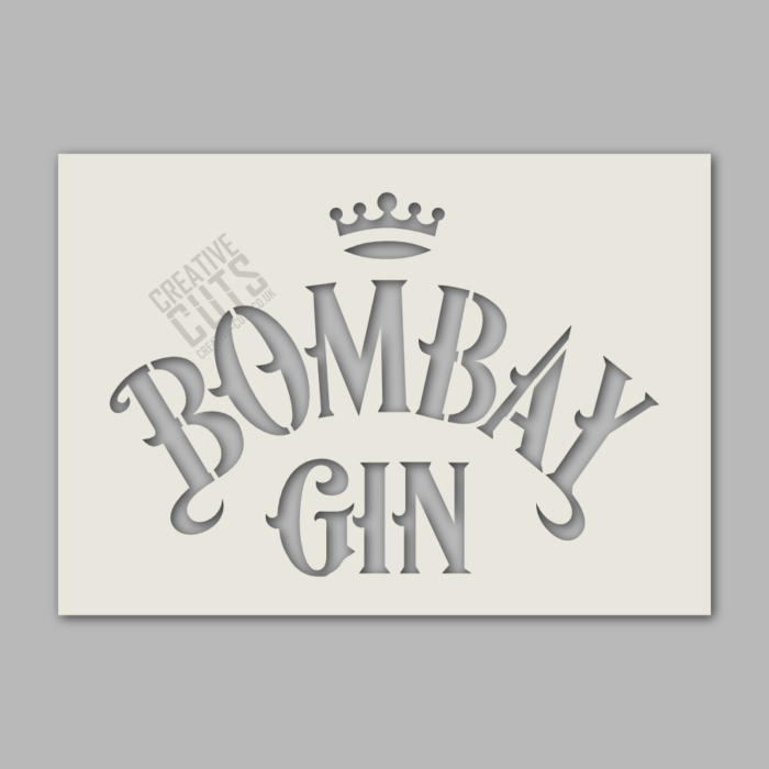 bombay gin stencil