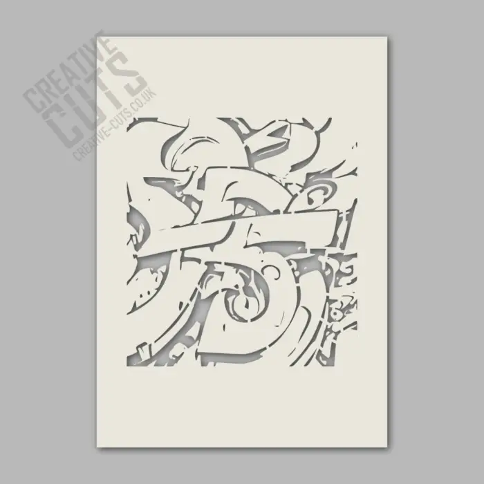 Graffiti Background Stencil - Image 2