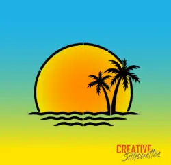 Palm Tree Sunset - Image 2
