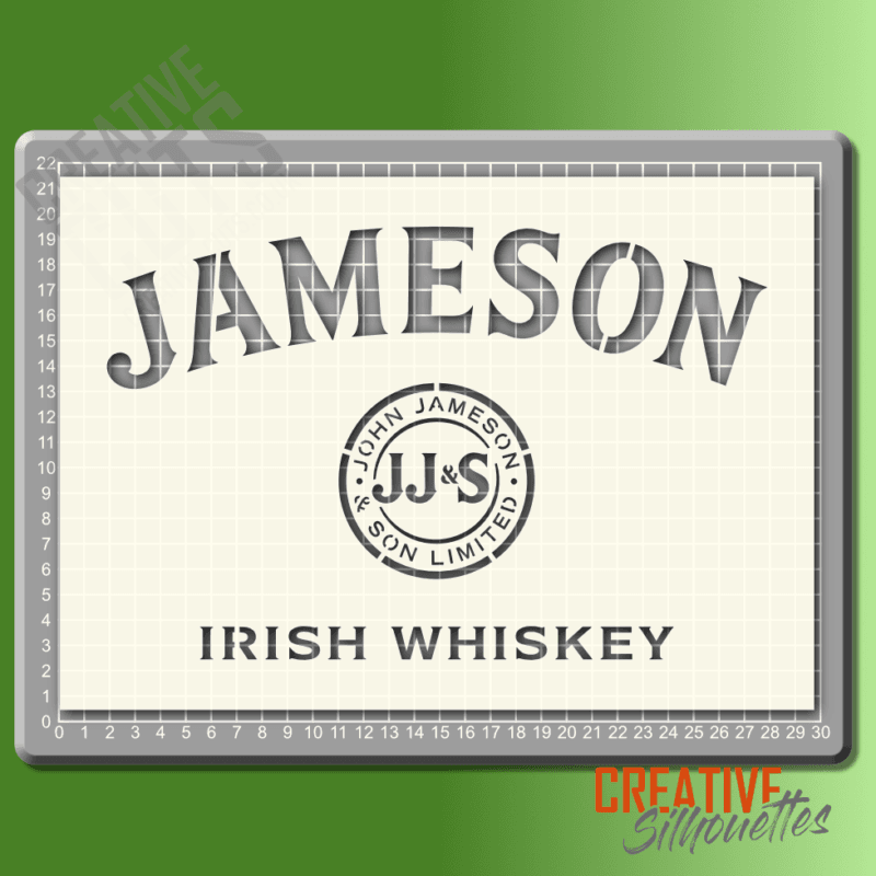 jamesons whiskey stencil
