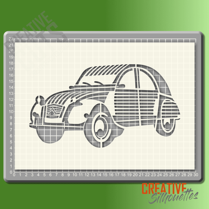 1143gr 2cv car stencil