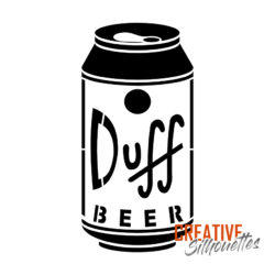 Duff Beer Can Stencil - Image 3