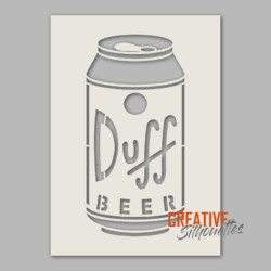 Duff Beer Can Stencil - Image 2