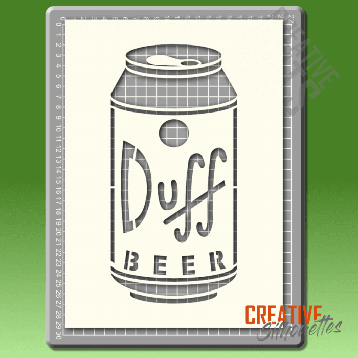 1147gr duff beer stencil