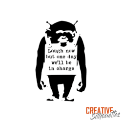 Laugh Now Banksy Monkey - Image 3