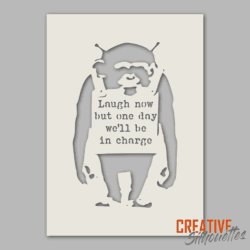 Laugh Now Banksy Monkey - Image 2