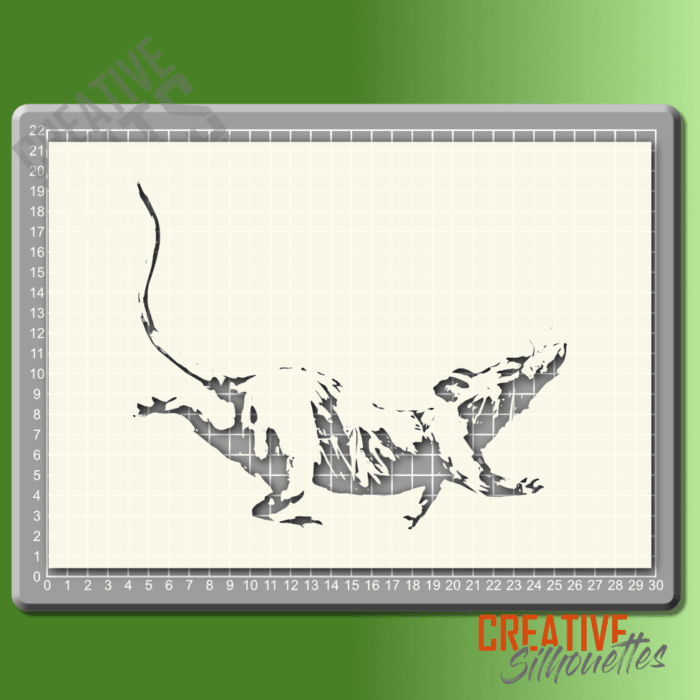 1150gr banksy classic running rat stencil