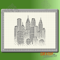 cityscape stencil