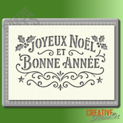 joyeux noel stencil