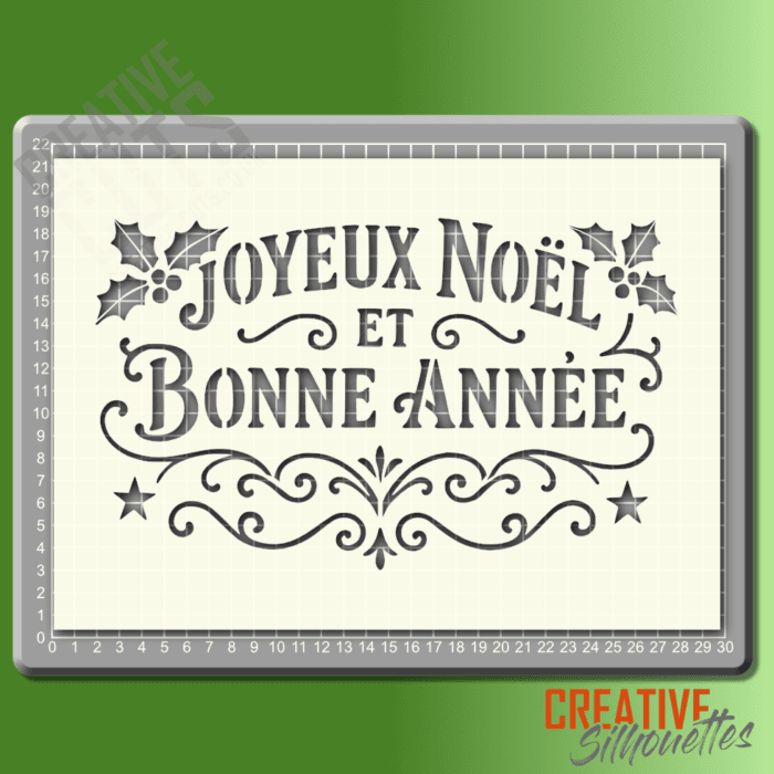 1163gr joyeux noel stencil