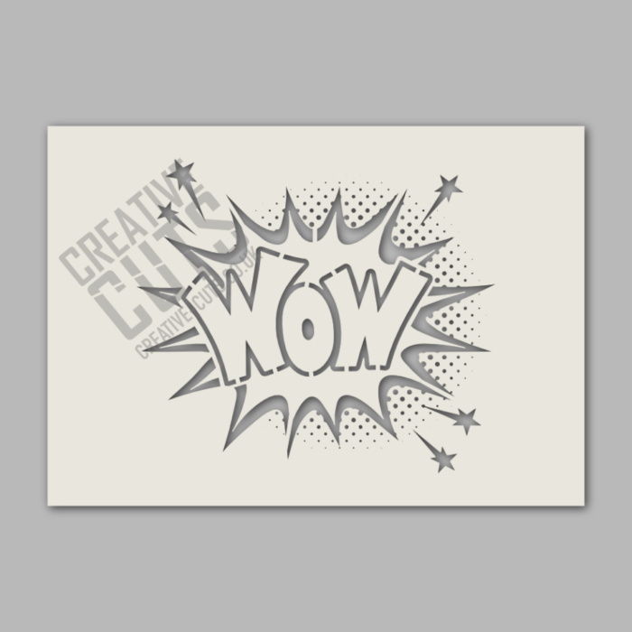 'WOW' Sign Stencil - Image 2