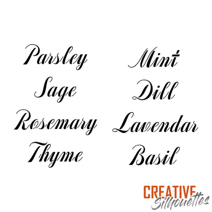 Plant Labels Stencil - Image 3