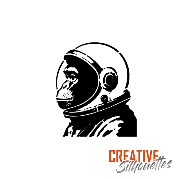 Monkey Astronaut Stencil - Image 3