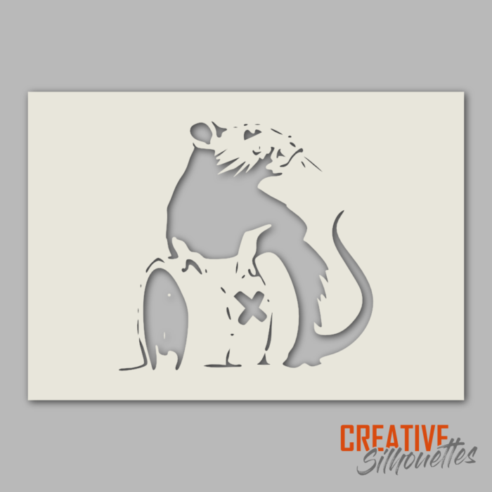 Banksy Toxic Rat Stencil - Image 2