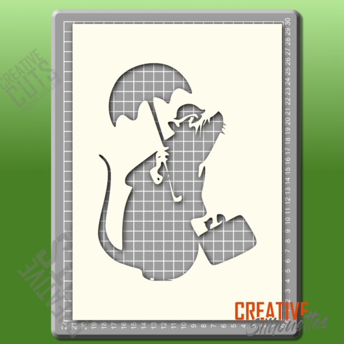1176gr Banksy Drowned Rat Stencil - Image 1