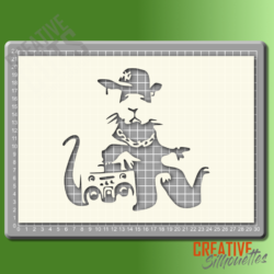 Banksy Music Rat Stencil