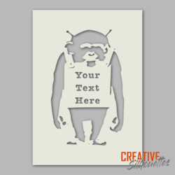 Custom Banksy Monkey Stencil - Image 2
