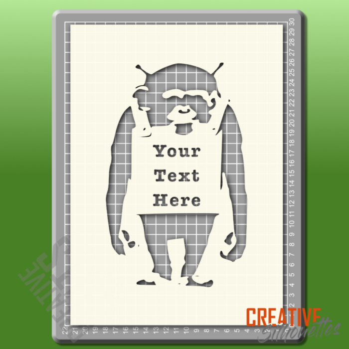Custom Banksy Monkey Stencil - Image 1